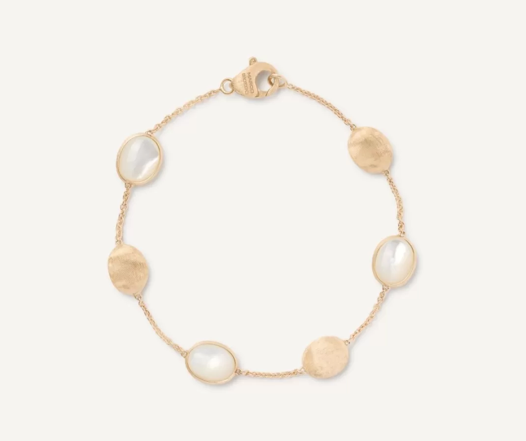 18Kt Yellow Gold Bracelet With Ovals And Mother-Of-Pearl*Marco Bicego Online