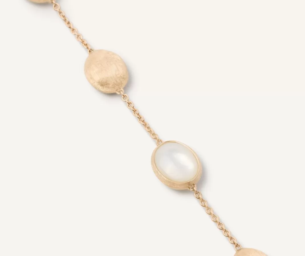 18Kt Yellow Gold Bracelet With Ovals And Mother-Of-Pearl*Marco Bicego Online