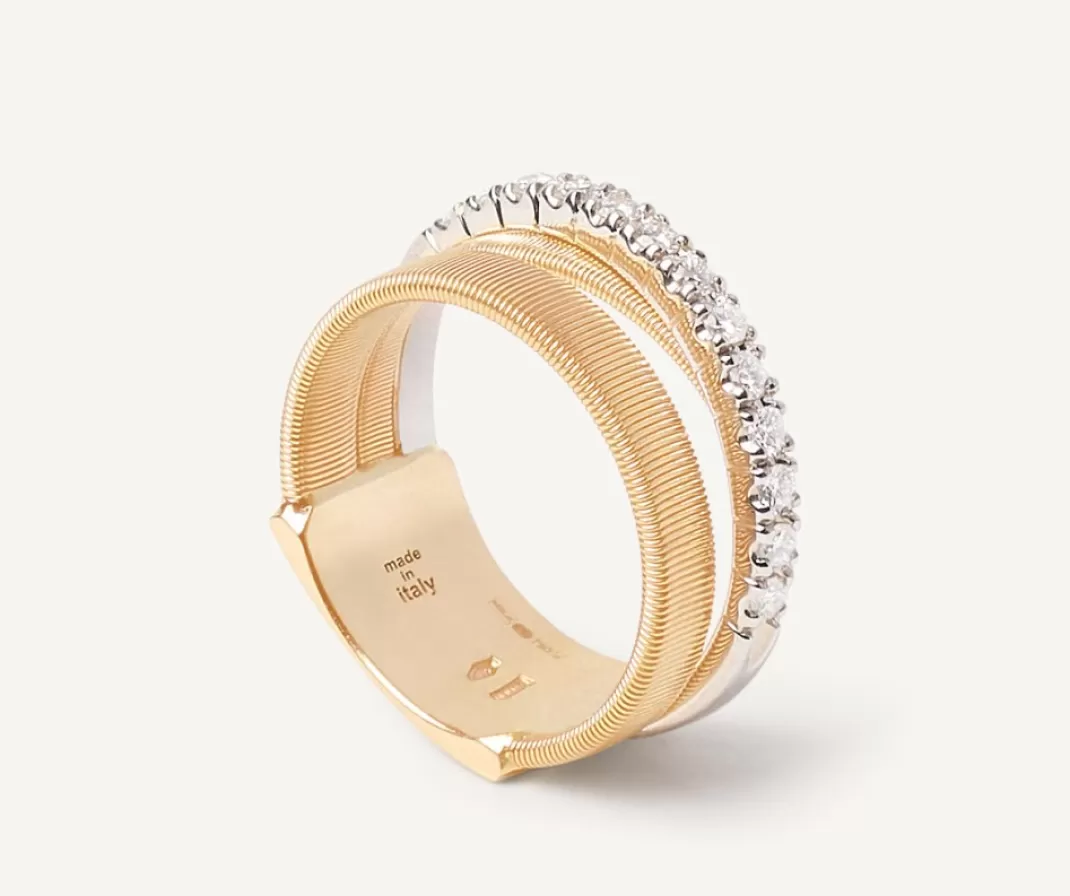 Bague Avec Bandeau De Diamants, Modele Moyen*Marco Bicego New