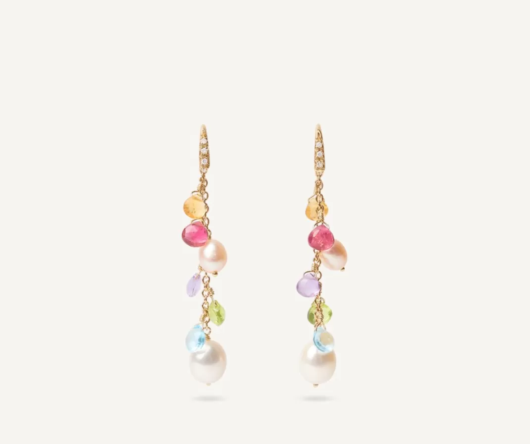 Boucle D'Oreille En Diamants, Perles Et Pierres Multicolores*Marco Bicego Best Sale