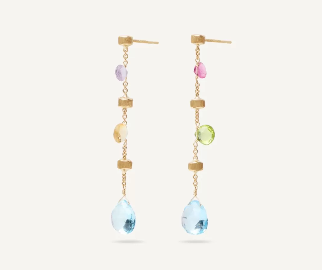 Boucle D'Oreille Multicolore Avec Topaze*Marco Bicego New