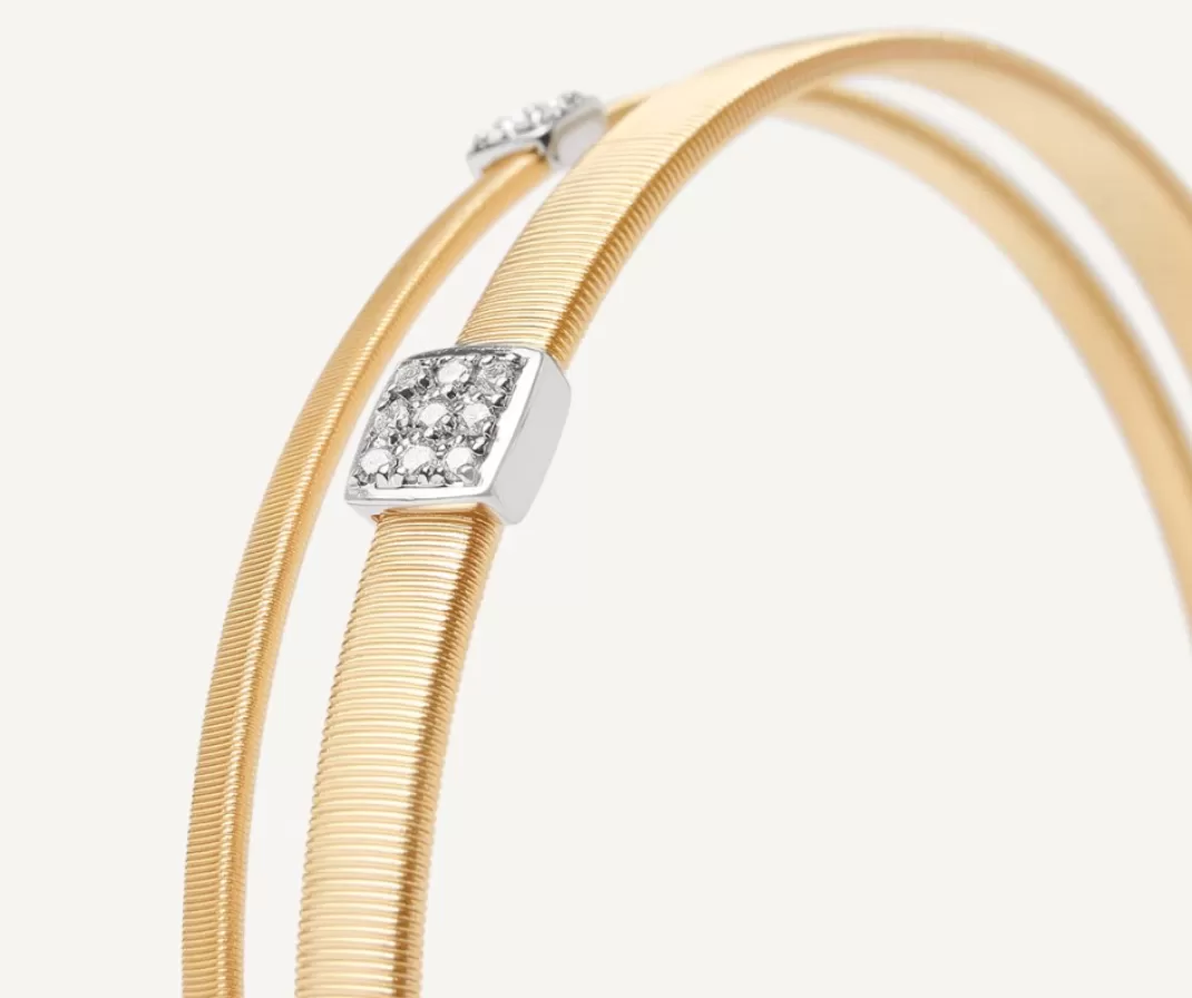 Bracelet Deux Rangs Avec Paves De Diamants*Marco Bicego Outlet