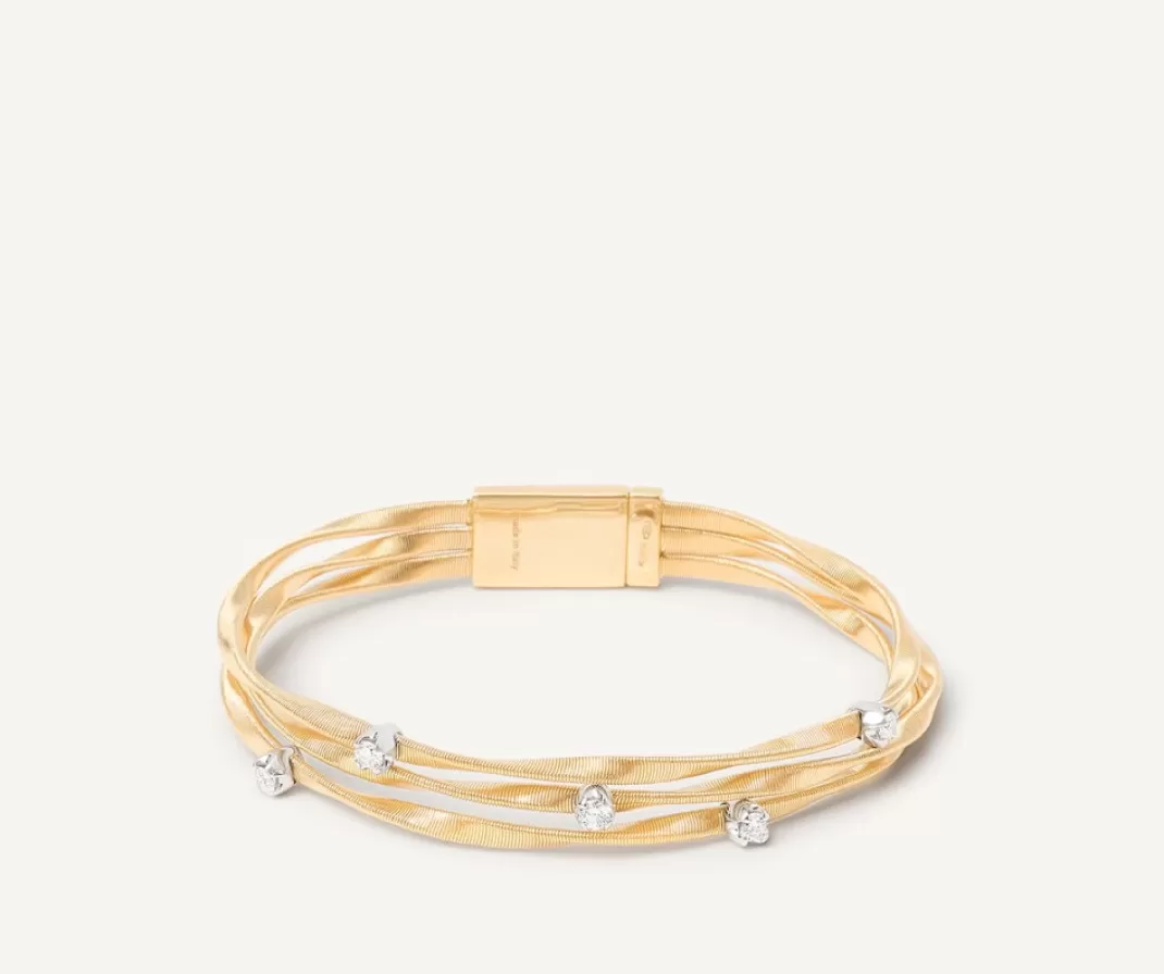 Bracelet Trois Rangs Avec Diamants*Marco Bicego Cheap