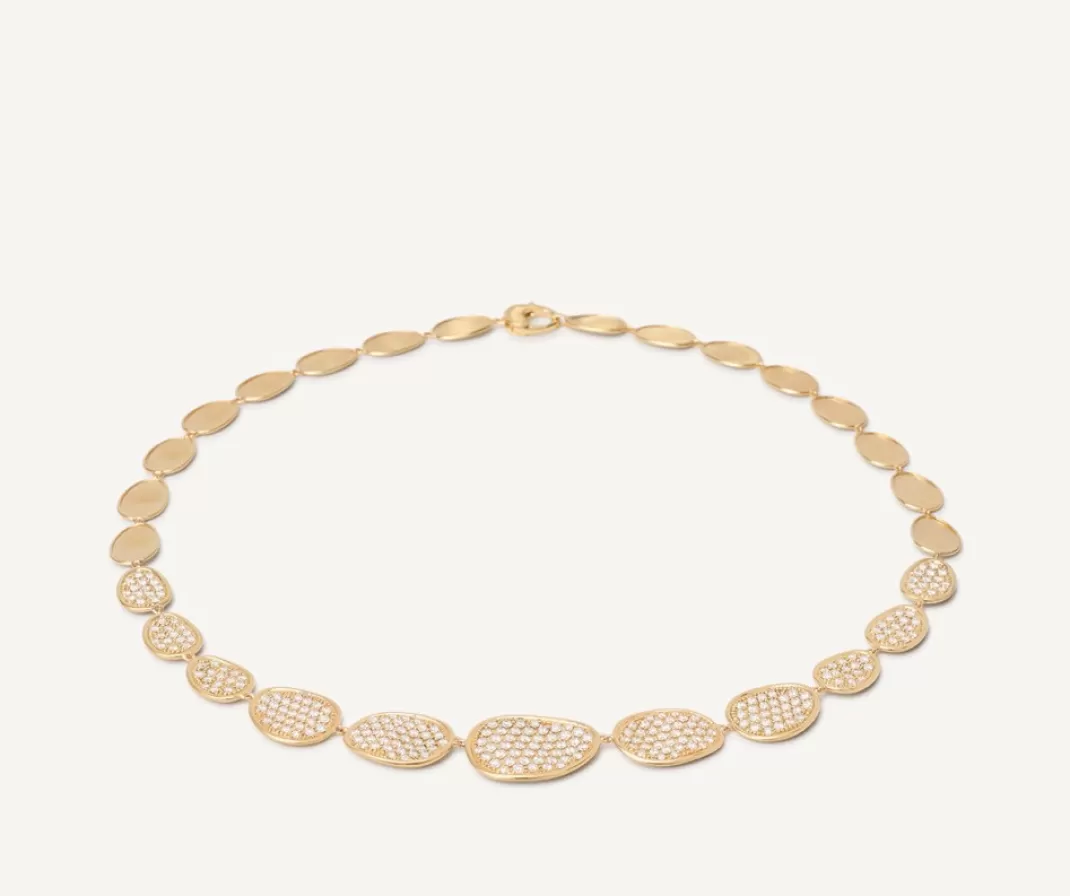 Collier Avec Degrade De Feuilles D'Or Et Diamants*Marco Bicego Sale