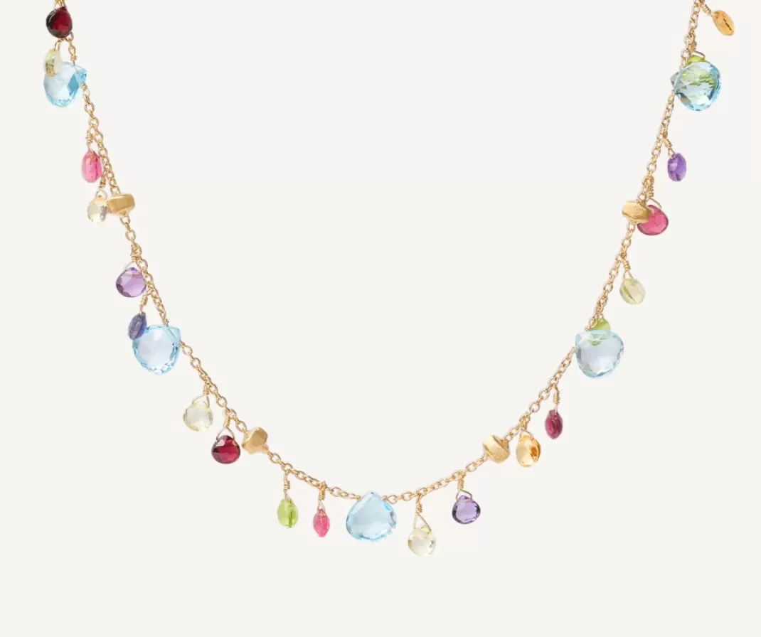 Collier Avec Pierres Multicolores Et Chaine Reglable*Marco Bicego Discount