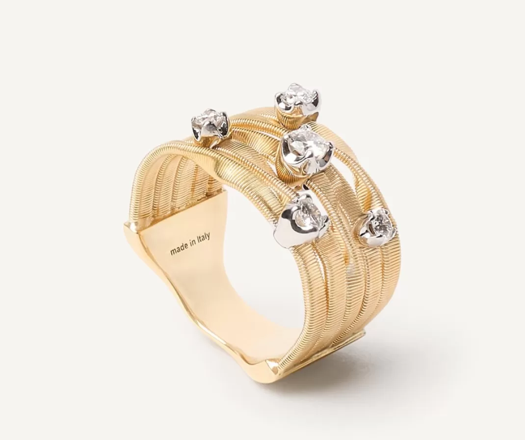 Five Wire Ring With Diamonds, Couture Model*Marco Bicego Clearance