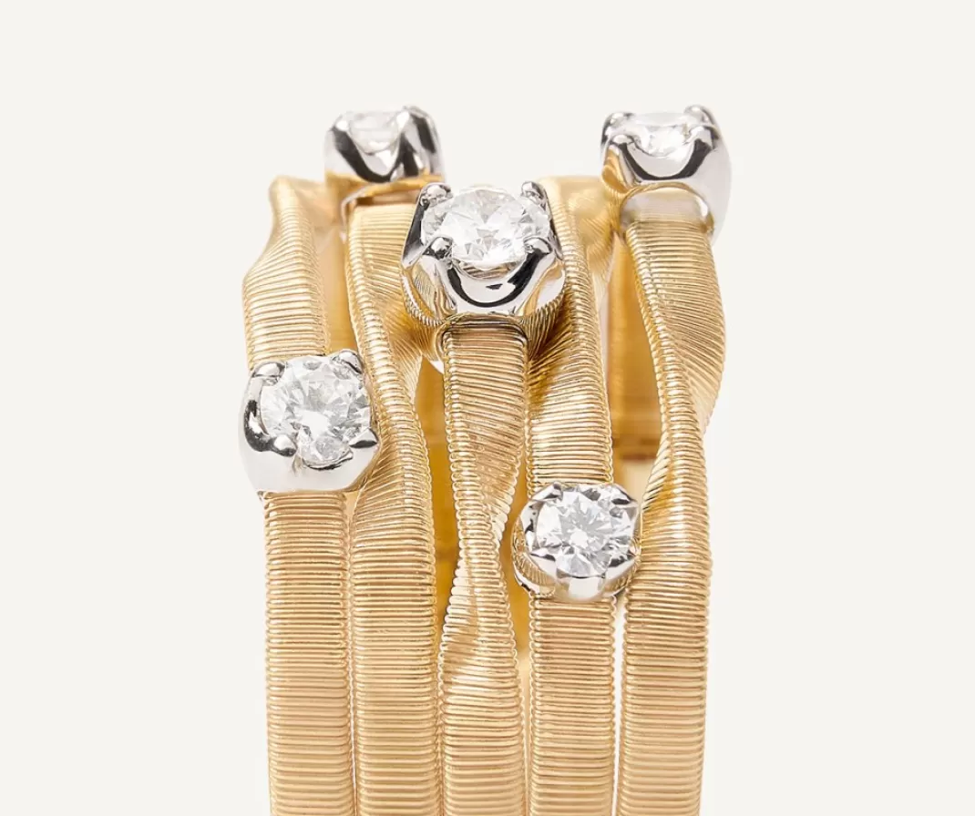 Five Wire Ring With Diamonds, Couture Model*Marco Bicego Clearance