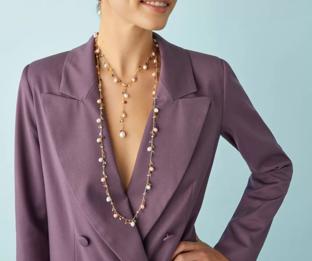 Sautoir Avec Perles Et Pierres Multicolores*Marco Bicego Online